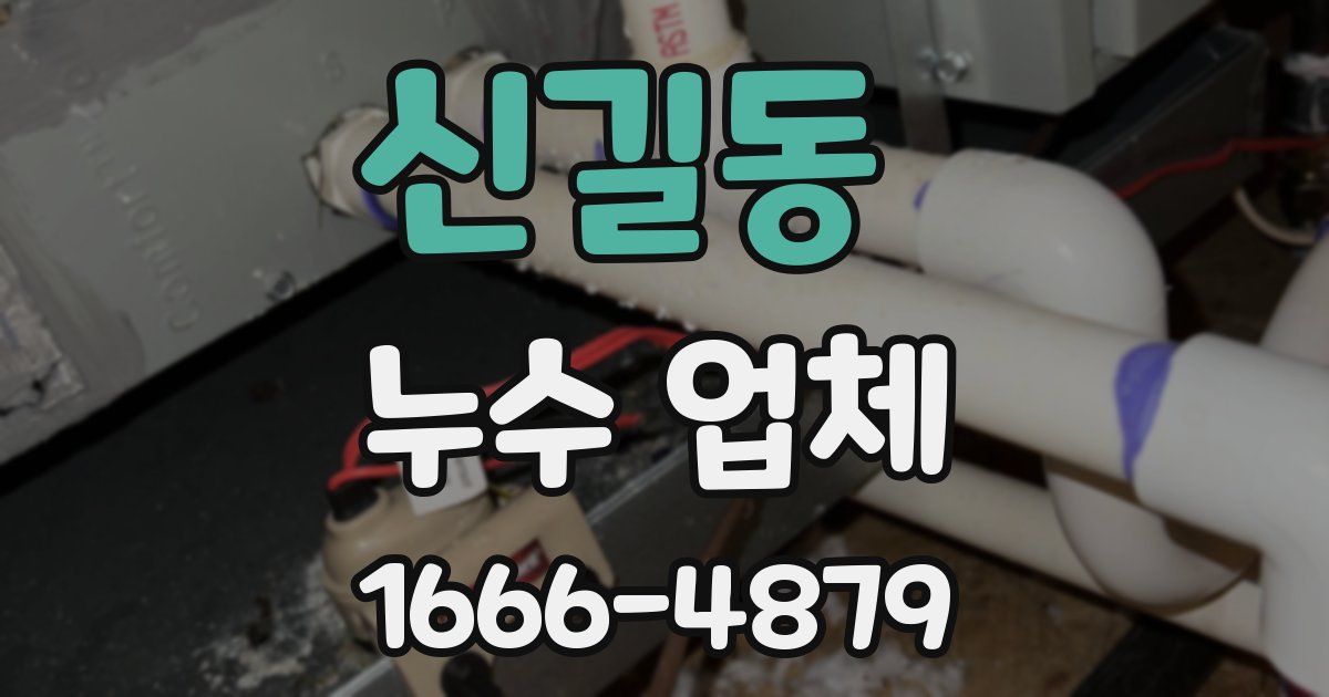신길동 누수 업체