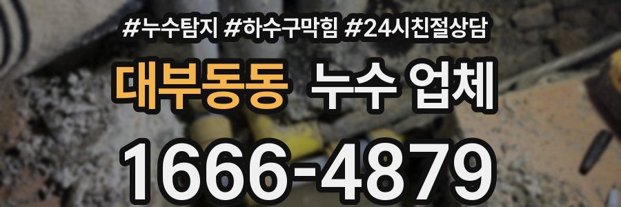 대부동동 누수 업체