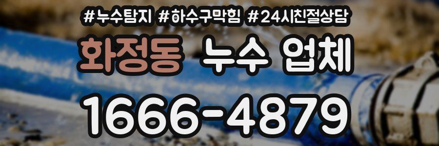 화정동 누수 업체