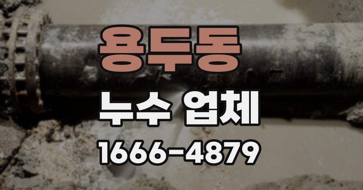 용두동 누수 업체
