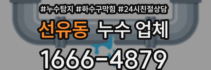 선유동 누수 업체