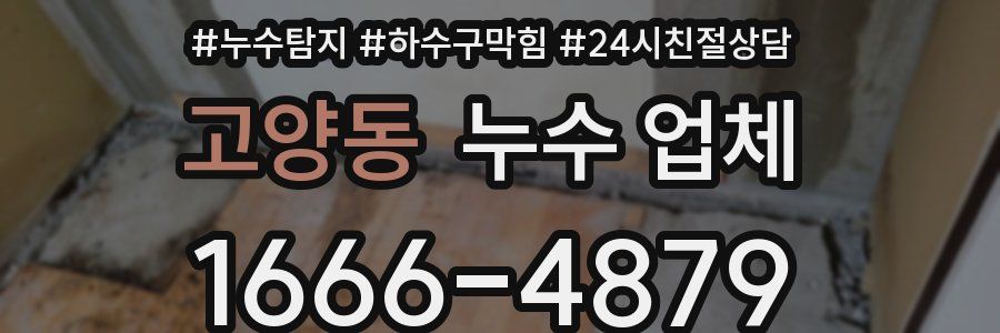 고양동 누수 업체
