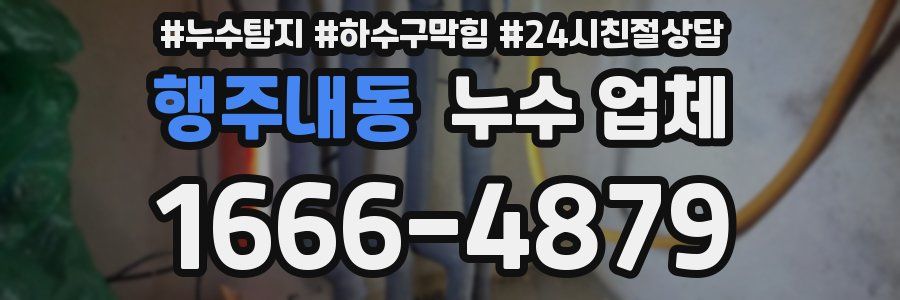 행주내동 누수 업체