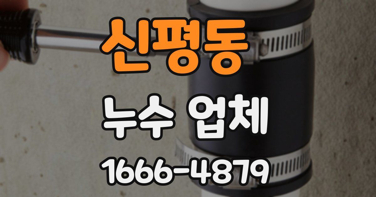 신평동 누수 업체