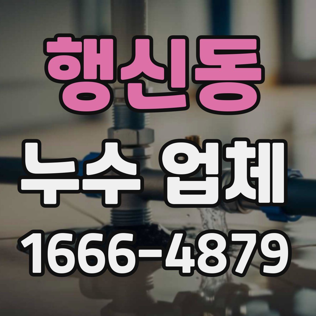 행신동 누수 업체