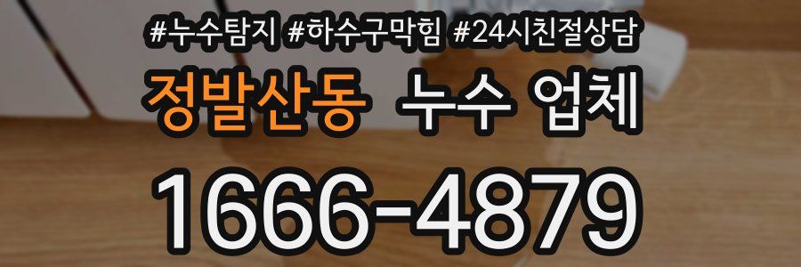 정발산동 누수 업체