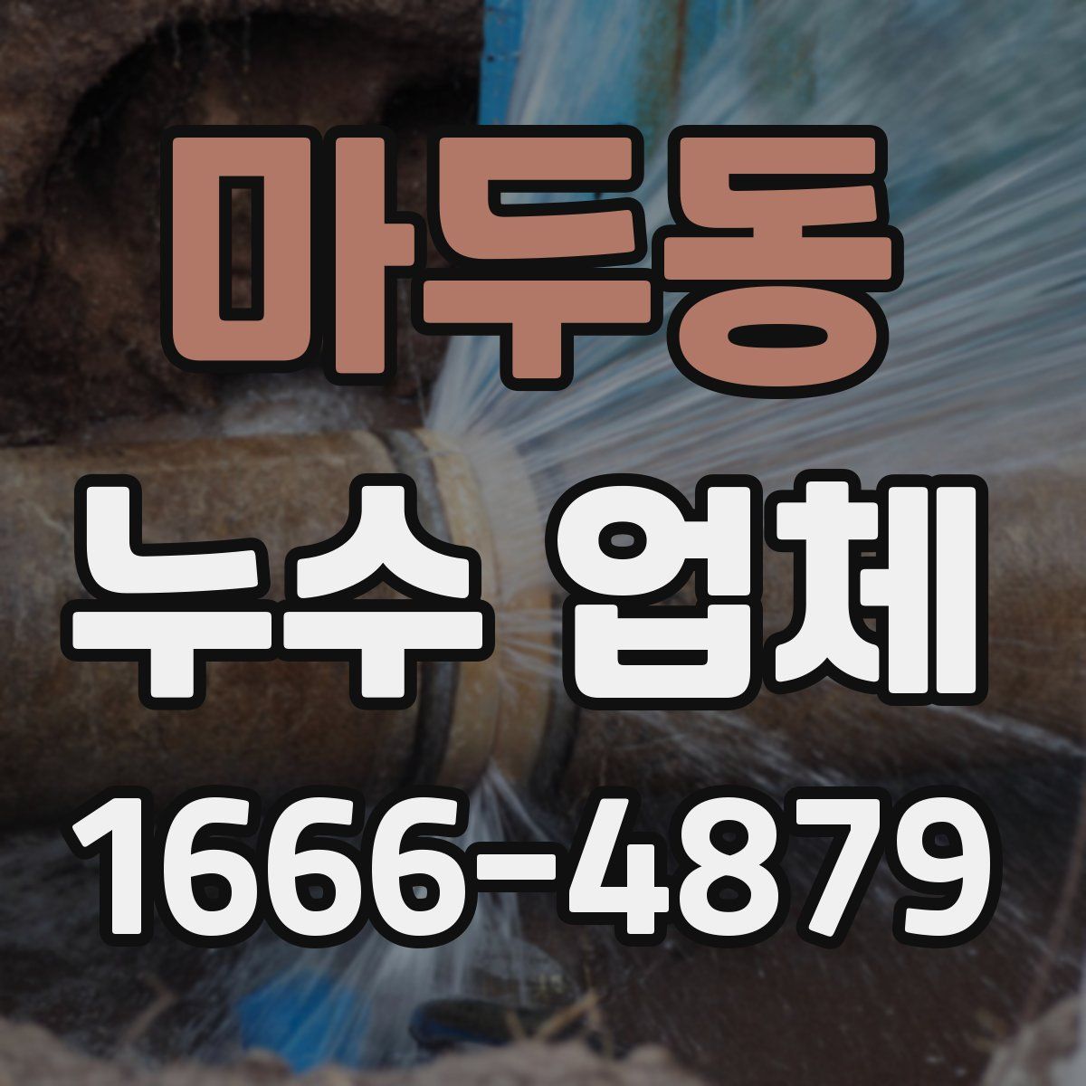 마두동 누수 업체