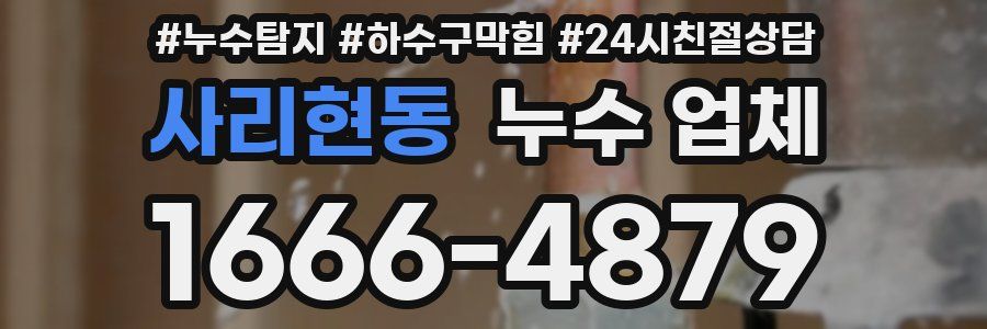 사리현동 누수 업체