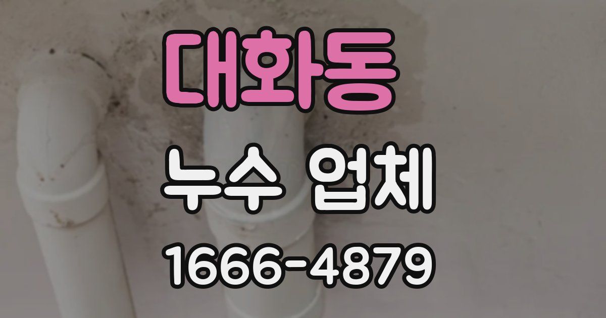대화동 누수 업체