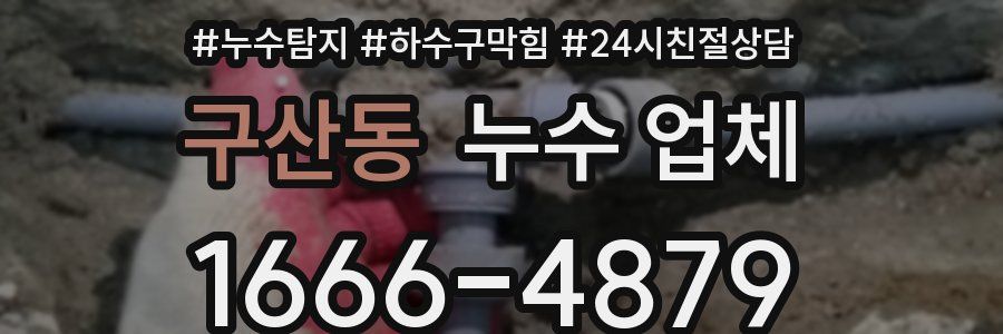구산동 누수 업체