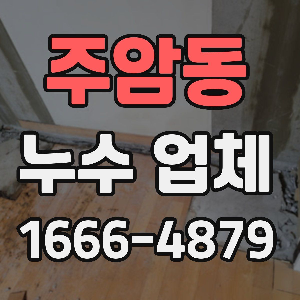 주암동 누수 업체