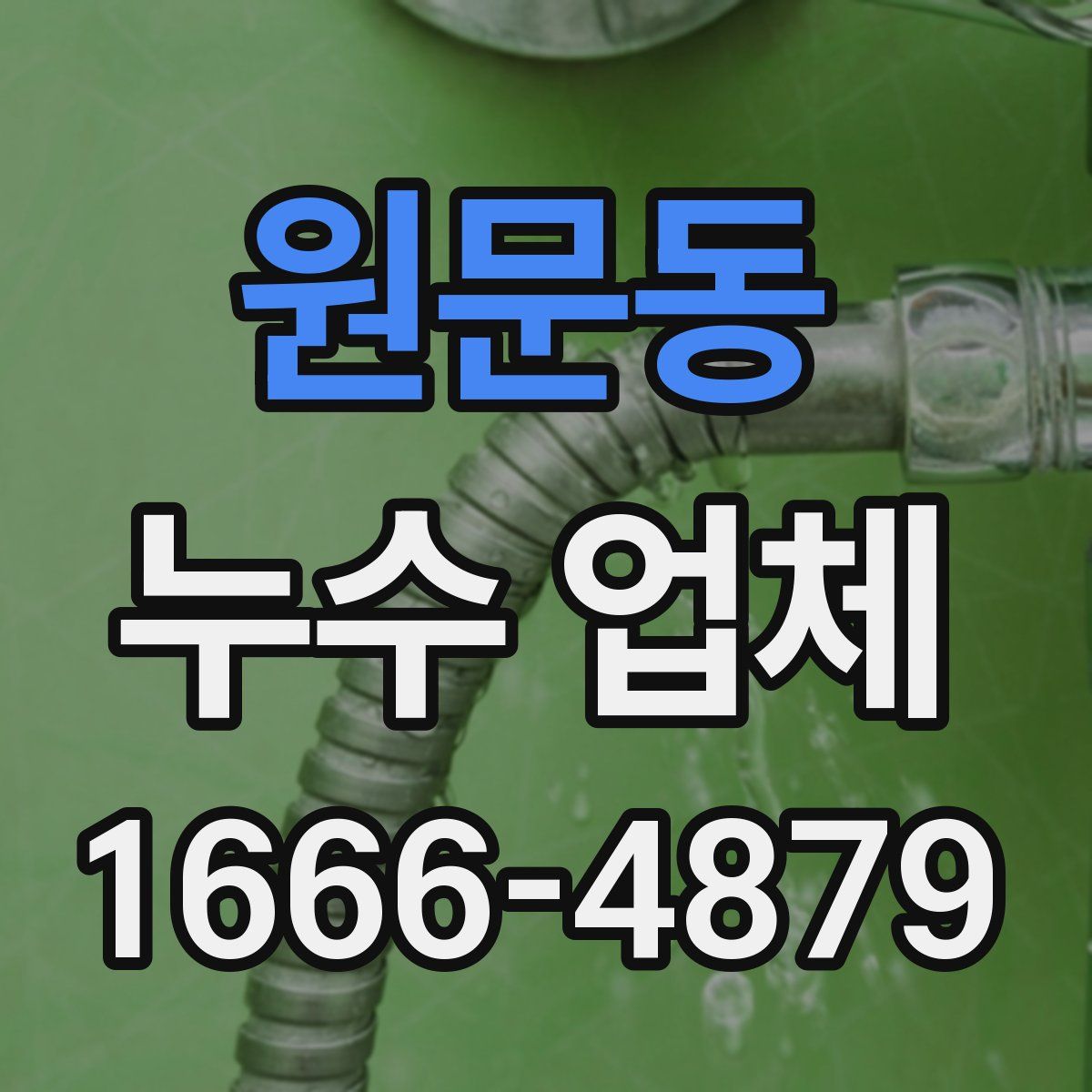 원문동 누수 업체