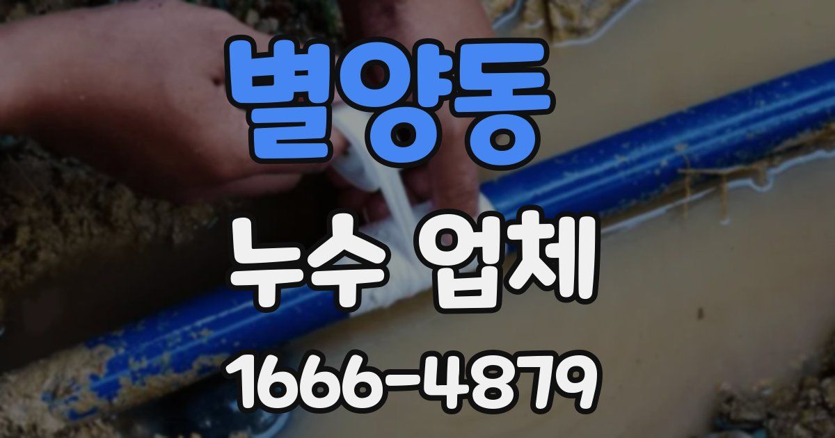 별양동 누수 업체