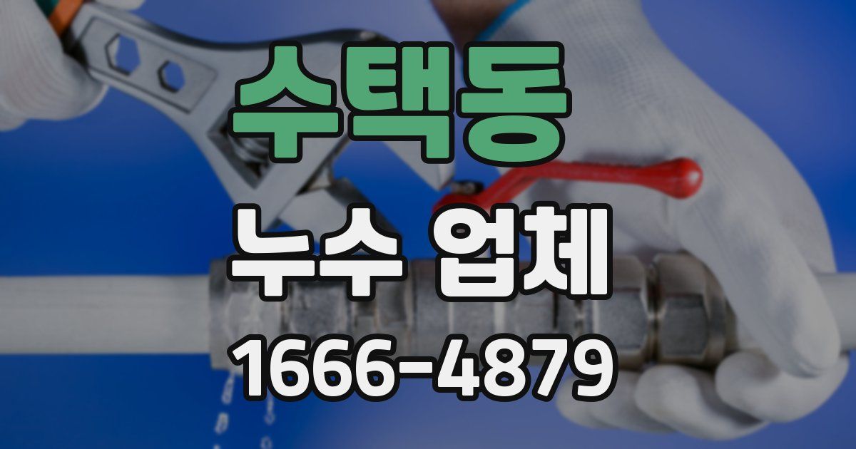 수택동 누수 업체