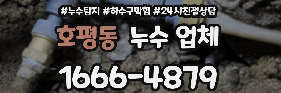 호평동 누수 업체