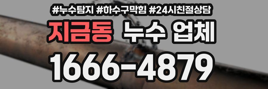 지금동 누수 업체