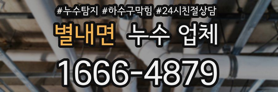 별내면 누수 업체
