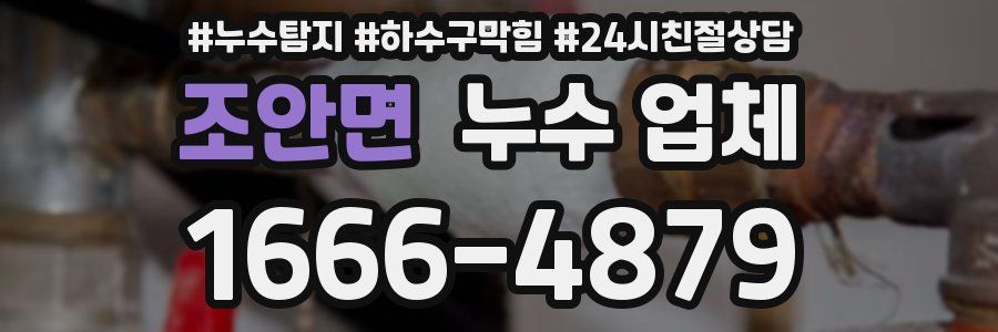 조안면 누수 업체