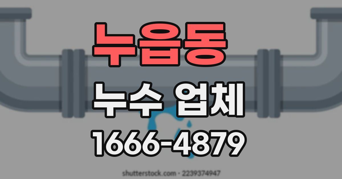 누읍동 누수 업체