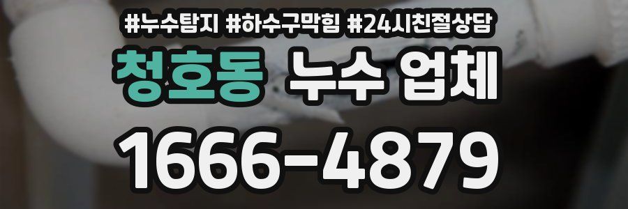 청호동 누수 업체