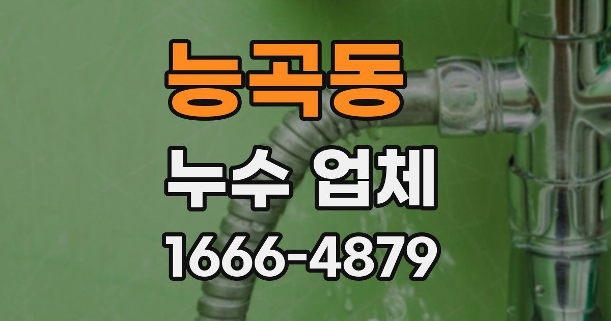 능곡동 누수 업체