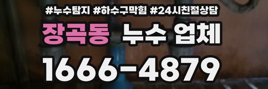 장곡동 누수 업체