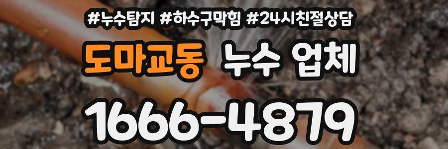 도마교동 누수 업체