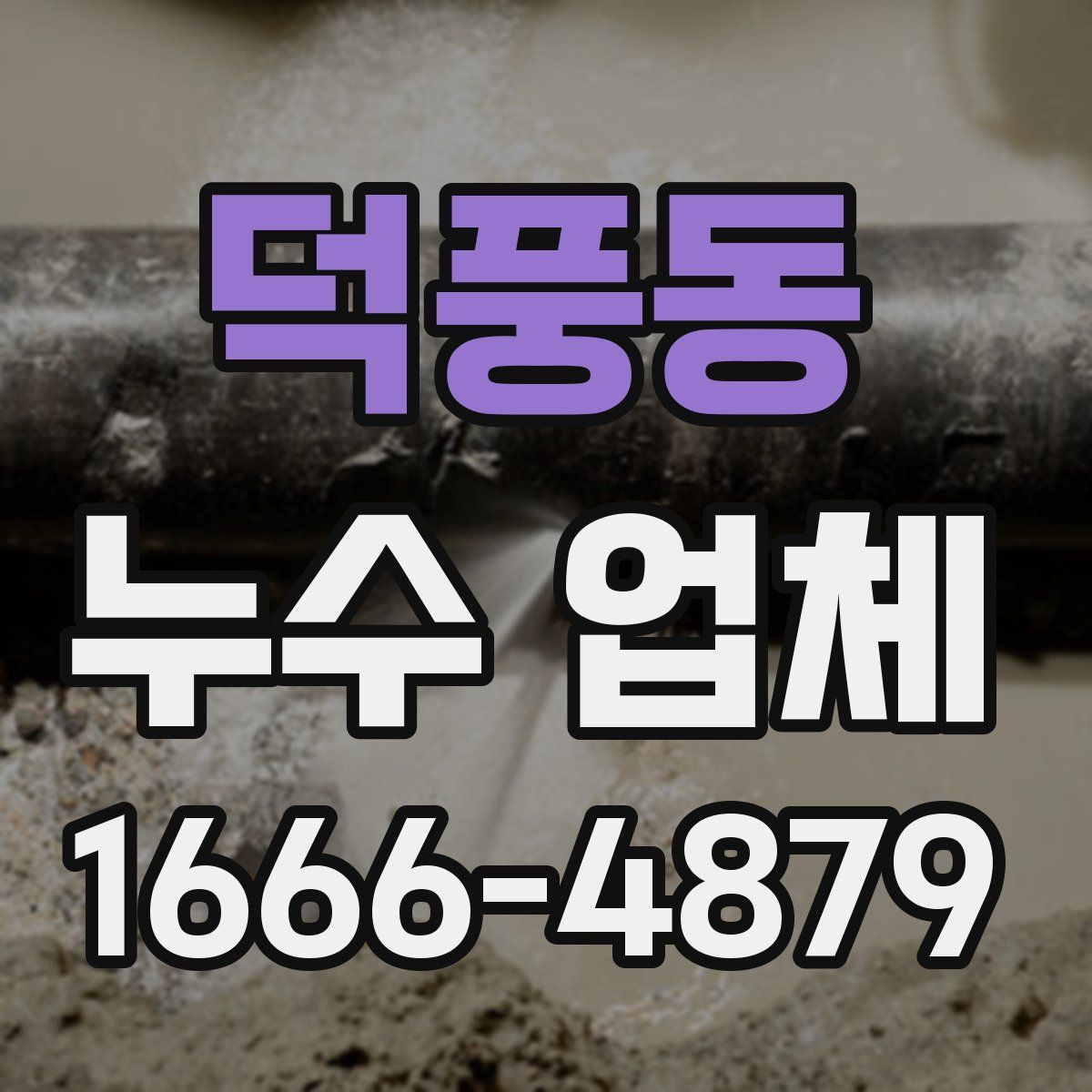 덕풍동 누수 업체