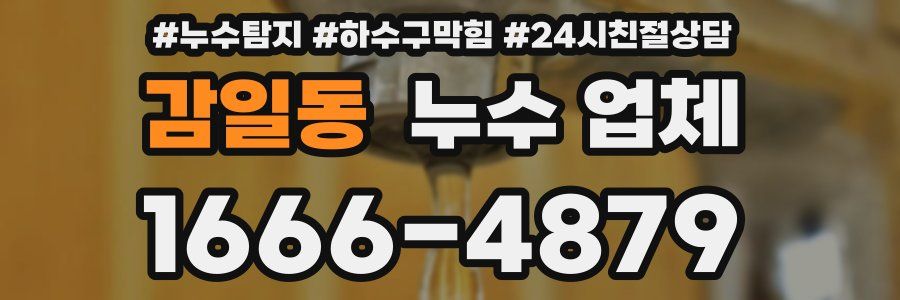 감일동 누수 업체