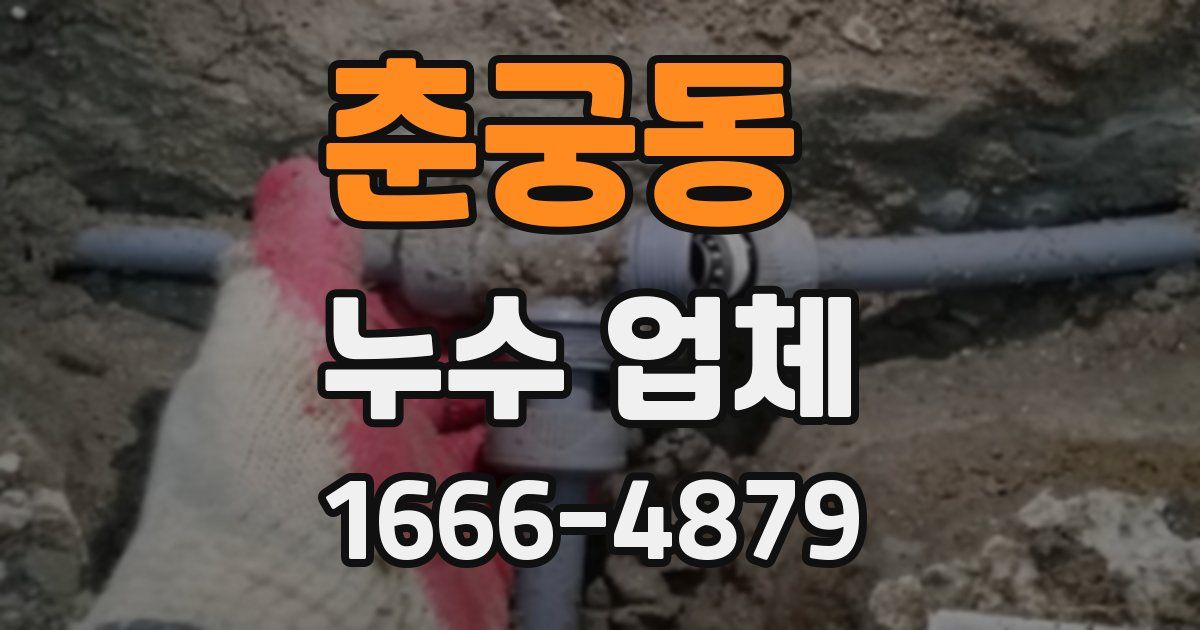 춘궁동 누수 업체