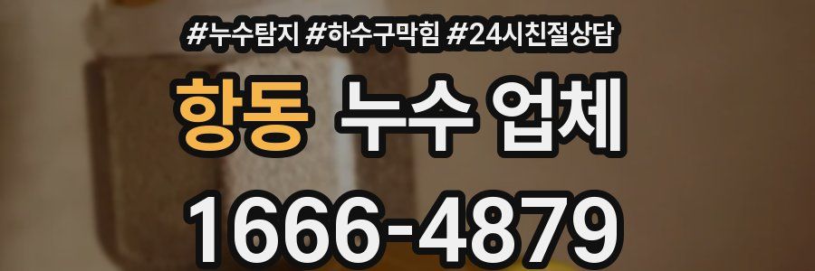 항동 누수 업체