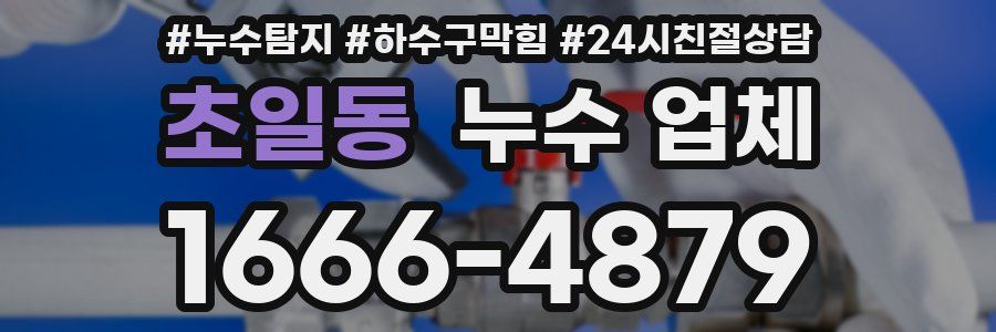 초일동 누수 업체