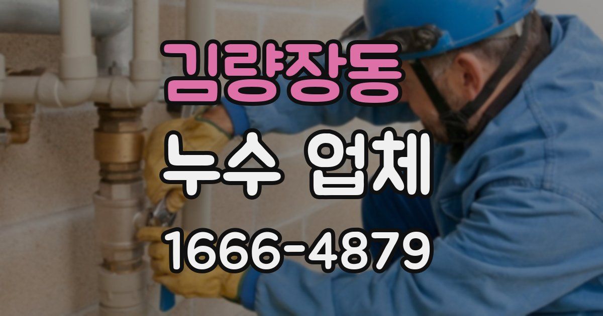 김량장동 누수 업체