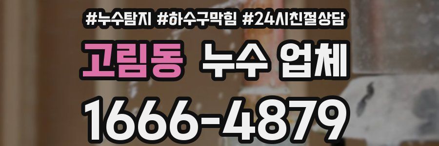 고림동 누수 업체