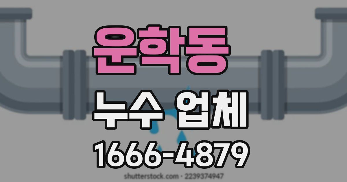 운학동 누수 업체