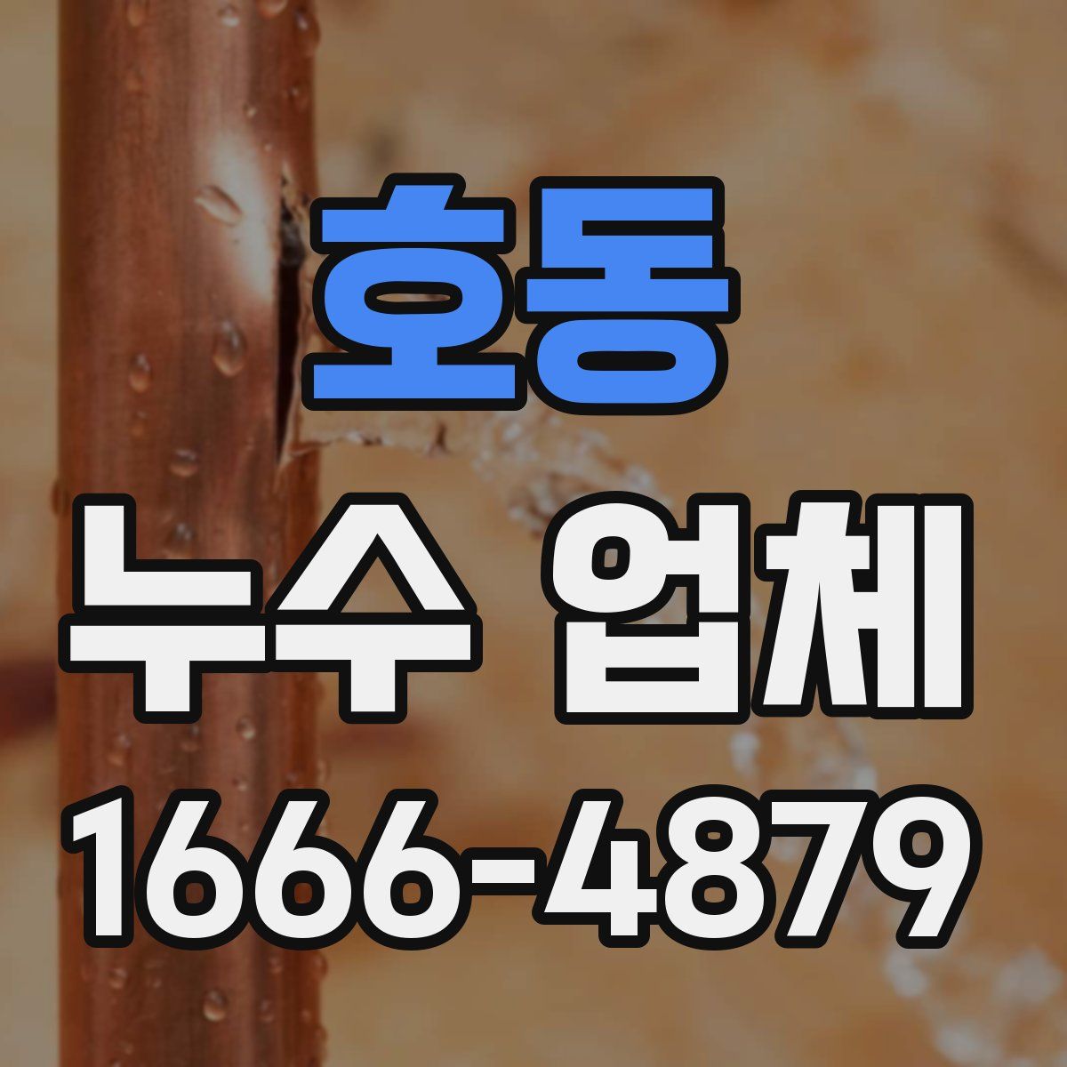 호동 누수 업체