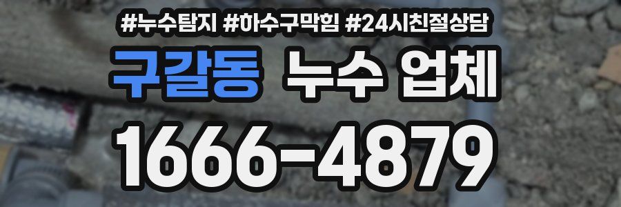 구갈동 누수 업체