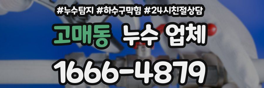 고매동 누수 업체