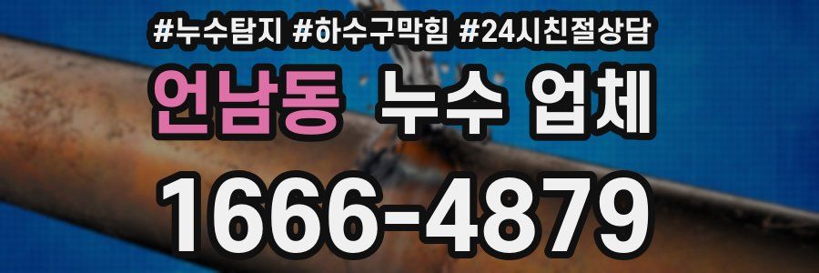 언남동 누수 업체