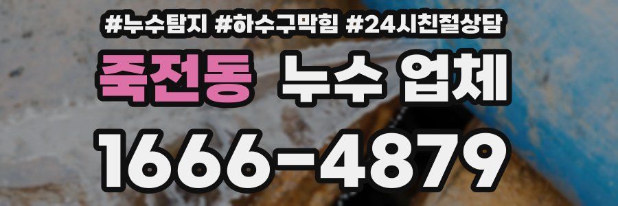 죽전동 누수 업체