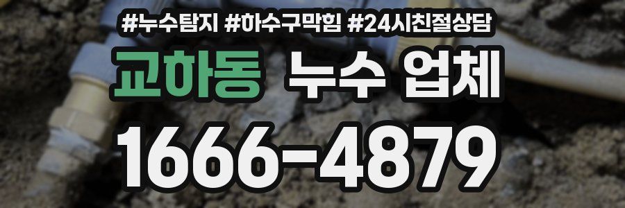 교하동 누수 업체