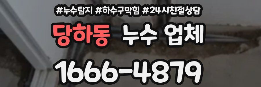 당하동 누수 업체
