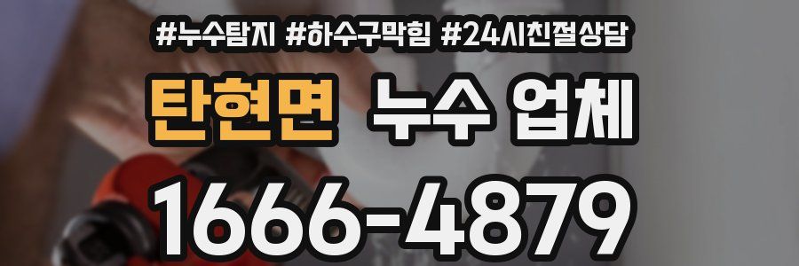 탄현면 누수 업체