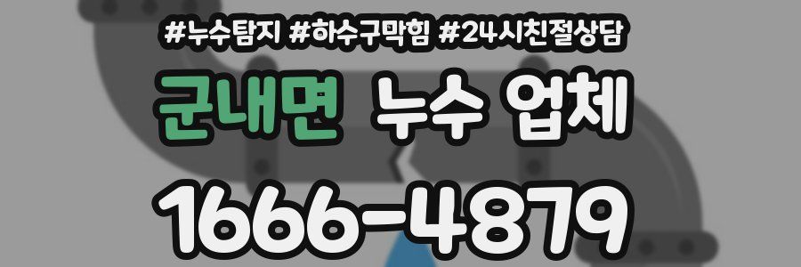 군내면 누수 업체