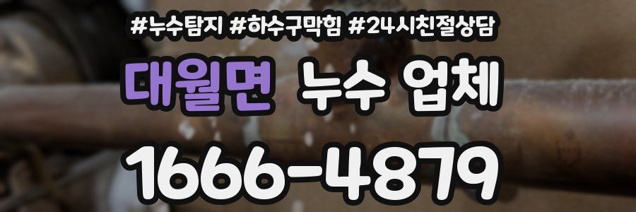 대월면 누수 업체