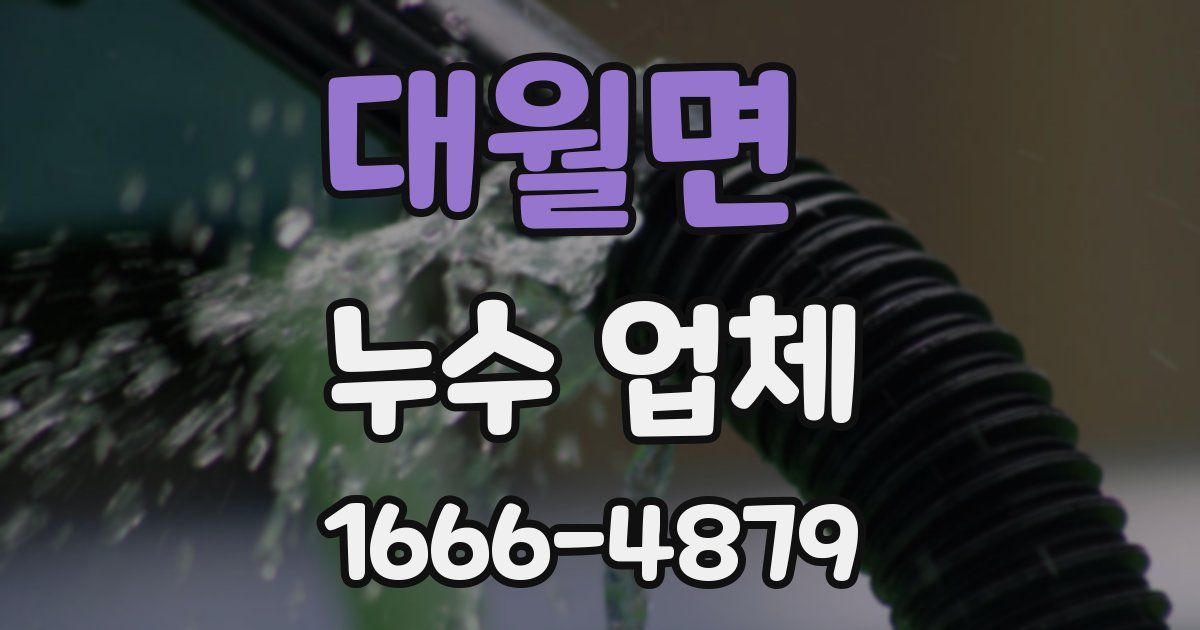대월면 누수 업체
