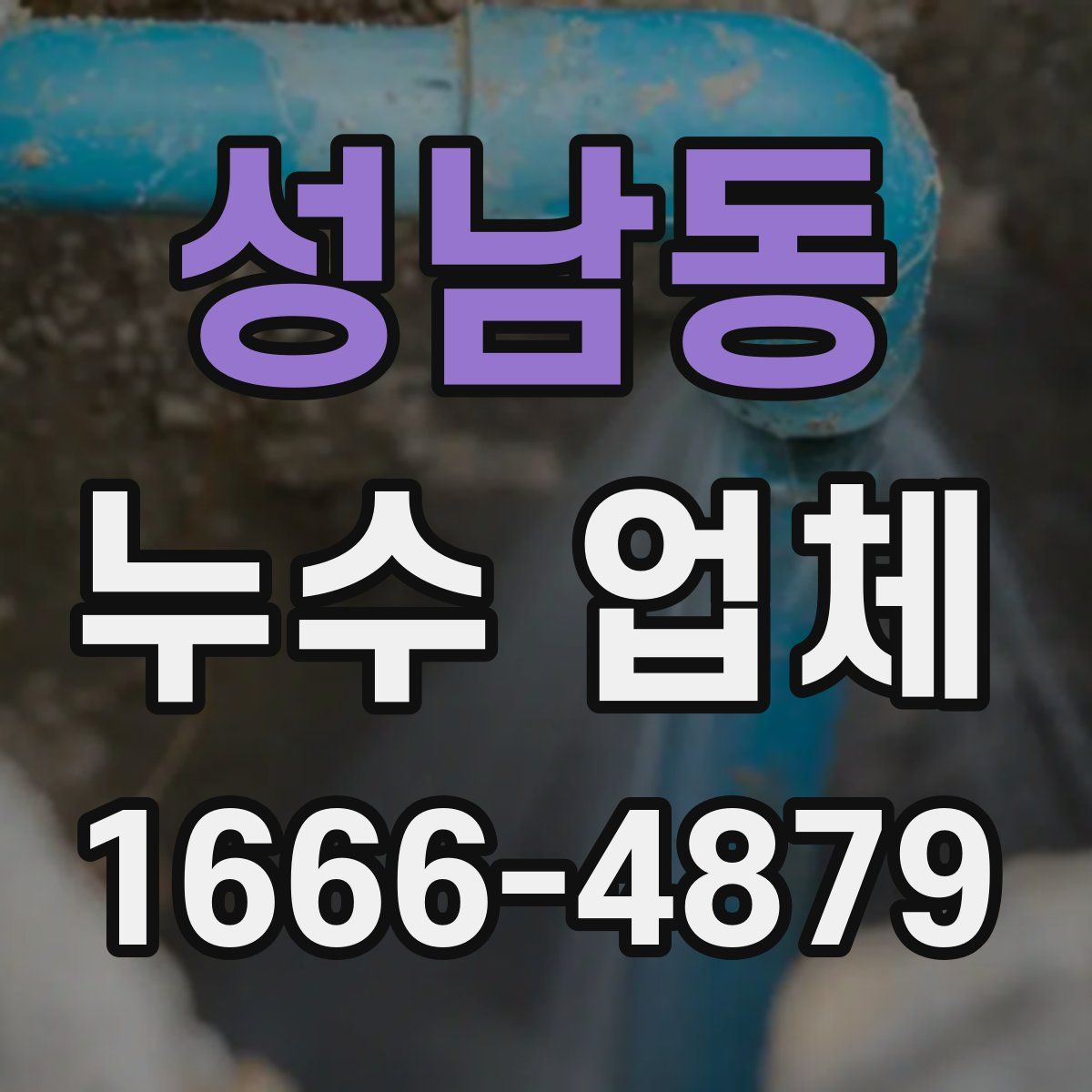 성남동 누수 업체