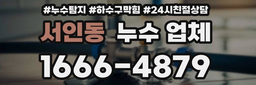 서인동 누수 업체