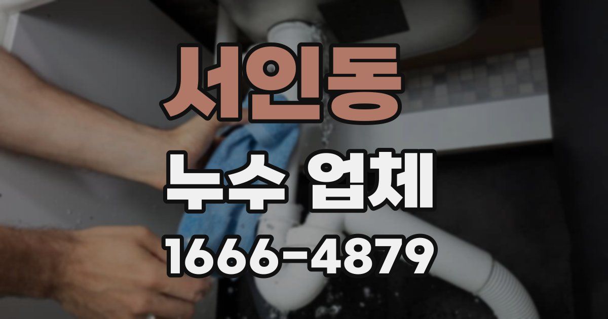 서인동 누수 업체