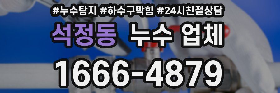 석정동 누수 업체